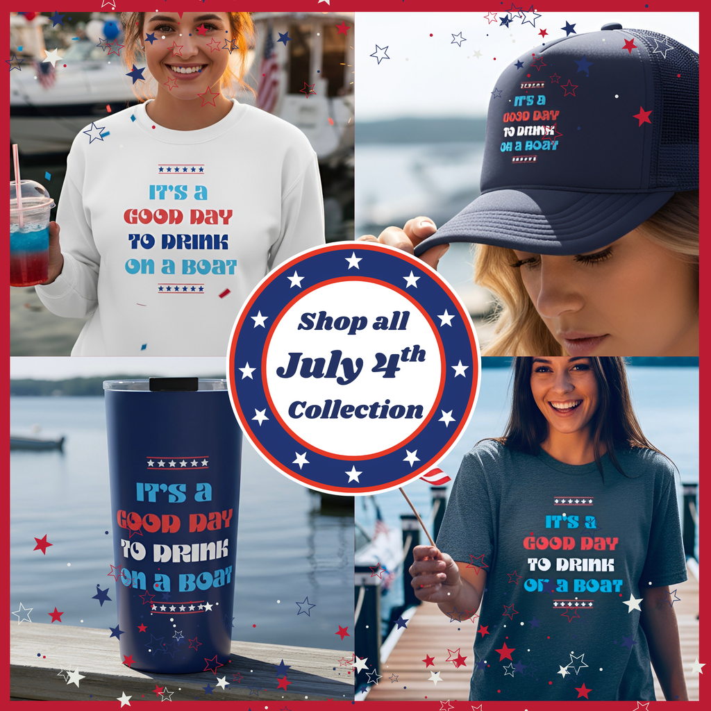 LIMITED JULY 4th EDITION! "It's a Good Day to Drink on a Boat" Trucker Hat — Retro Foam Trucker