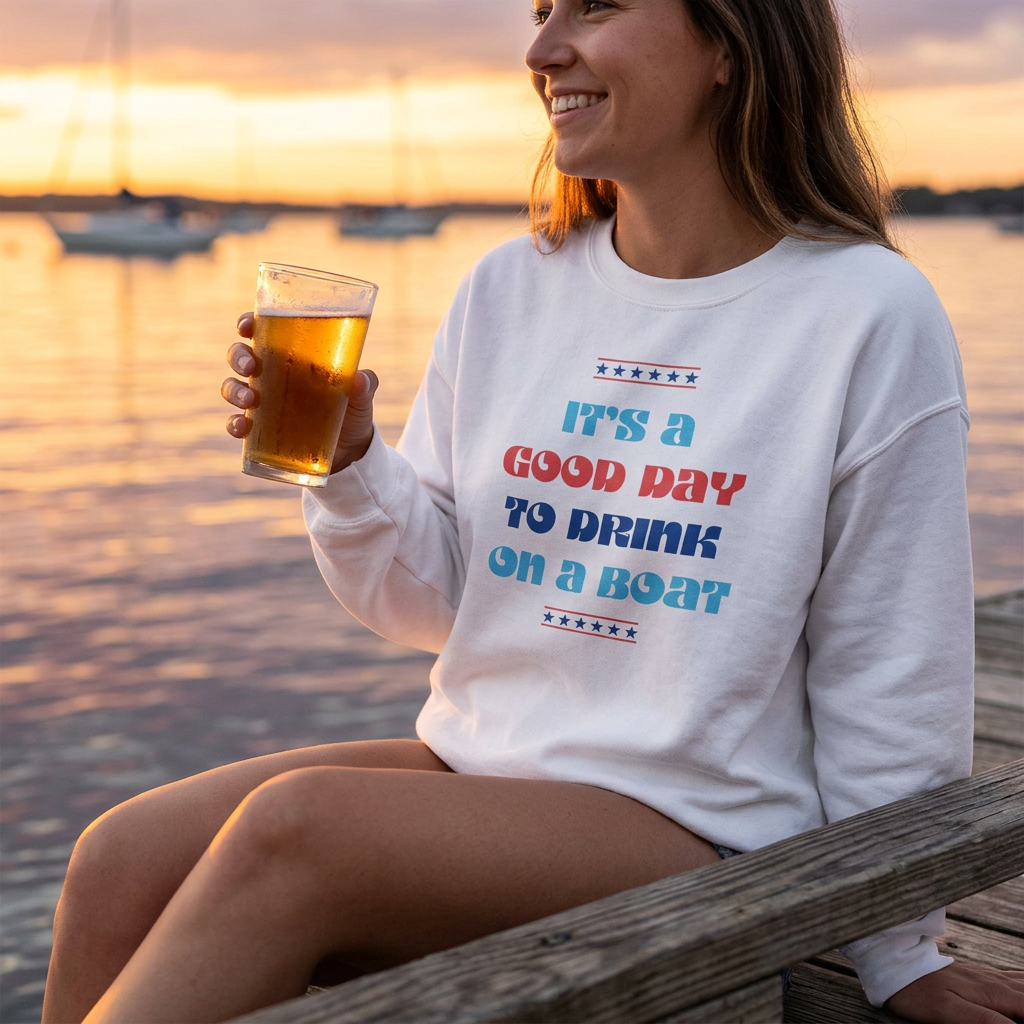 JULY 4th COLLECTION! "It’s a Good Day" Crew Neck